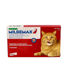 MILBEMAX 2-12 KG GATOS 2 COMP ELANCO – foto del producto cada milbemax gatos