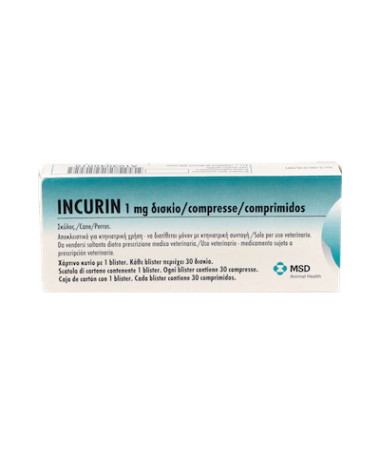 INCURIN 1 MG 30 COMP MSD – foto del producto cada incurin comp