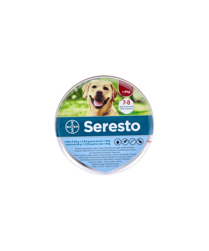SERESTO COLLAR PERROS GRANDES BAYER – foto del producto cada seresto collar