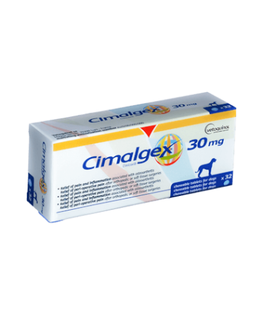 CIMALGEX 30 MG 32COMP VETOQUINOL – foto del producto cada cimalgex 32comp