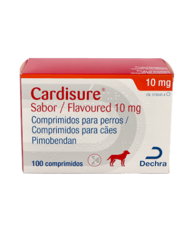 CARDISURE 10 MG 100 COMP DECHRA – foto del producto cada cardisure 100