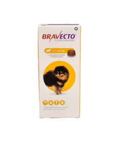 BRAVECTO PERROS 112MG 2-4.5KG 1CP MSD – foto del producto cada bravecto perros