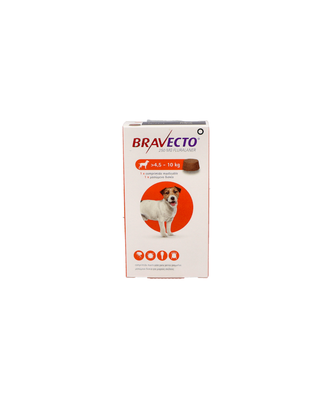 BRAVECTO PERROS 250MG 4 BRAVECTO PERROS 250MG 4