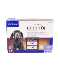 EFFITIX PERROS 10-20kg 4 PIP VIRBAC – foto del producto cada effitix perros