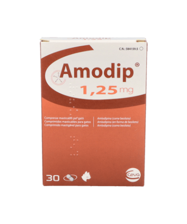 AMODIP 1.25 MG 30 COMP MAST CEVA – foto del producto cada amodip comp