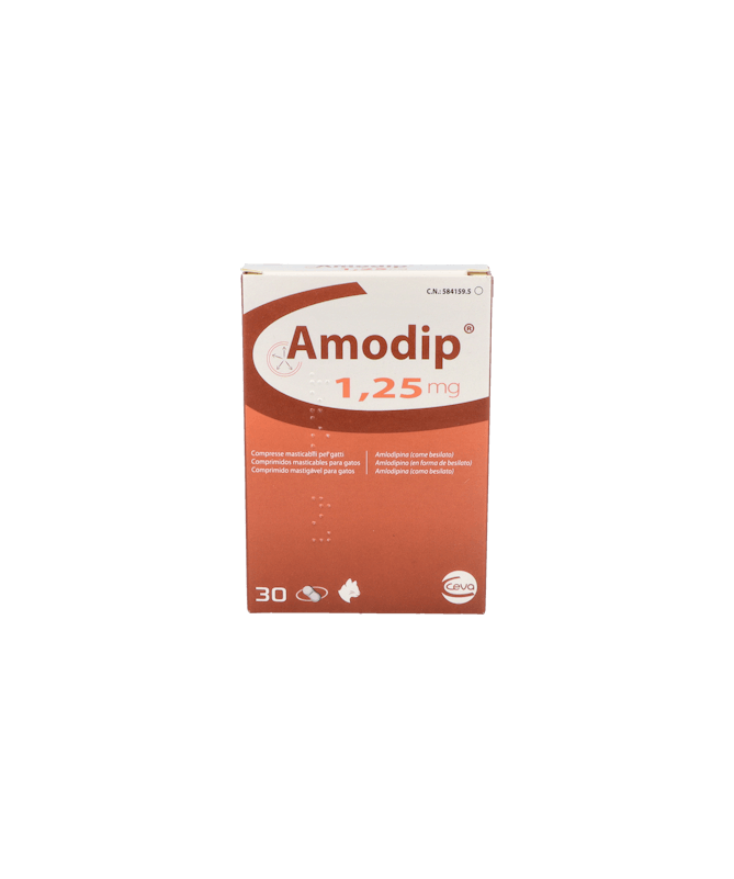 AMODIP 1.25 MG 30 COMP MAST CEVA – foto del producto cada amodip comp AMODIP 1.25 MG 30 COMP MAST CEVA – foto del producto cada amodip comp