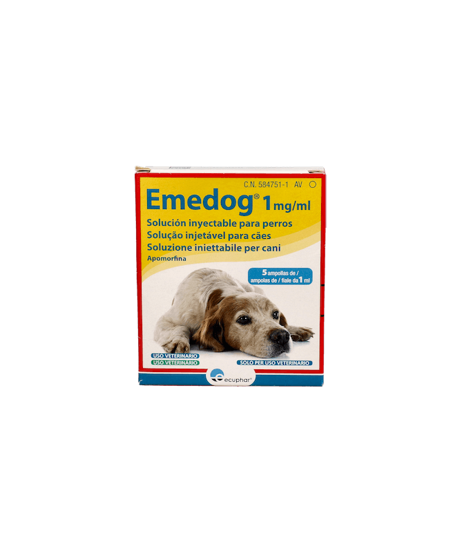 EMEDOG 1 MG/ML PERROS 5 AMP DOMES PHAMA – foto del producto cada emedog perros