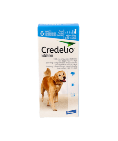 CREDELIO 900MG (22-45 KG) 6CP ELANCO – foto del producto cada credelio 900mg