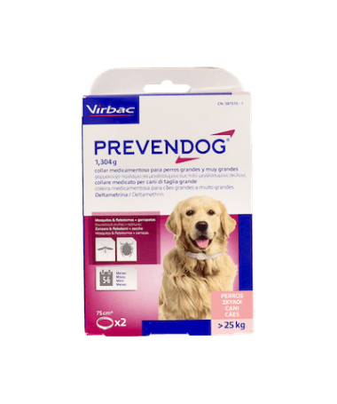 PREVENDOG COLLAR 75 CM PACK 2 VIRBAC – foto del producto cada prevendog collar