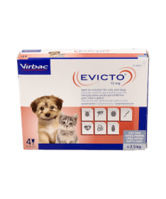 EVICTO 15 MG PERRO GATO -2.5K 4PI VIRBAC – foto del producto cada evicto perro