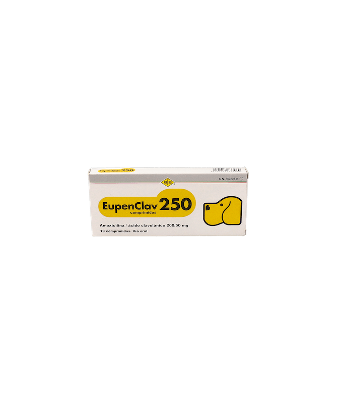 EUPENCLAV 250 MG 10 COMP FATRO – foto del producto cada eupenclav 250