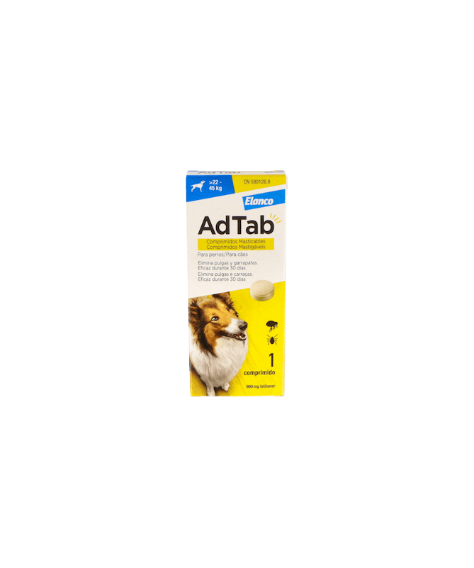 ADTAB PERRO 900MG 1 CP MAST ELANCO – foto del producto cada adtab perro
