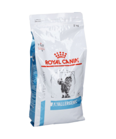 ROYAL VET FELINE ANALLERGENIC AN24 4KG – foto del producto aceite fuente fibras