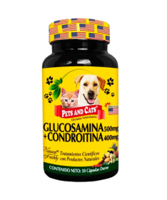 PET NUTRITION GLUCOSAMINA PERRO GATO 90COMP MAST – foto del producto glucosamina vitamina pet