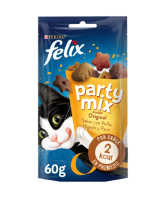 FELIX PARTY FELINE MIX ORIGINAL CAJA 8X60GR – foto del producto sulfato bruta vit