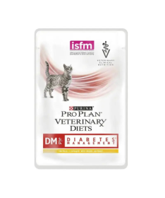 PRO PLAN VET FELINE DM DIABETIC CAJA POUCH 10X85GR – foto del producto vitamina subproductos pescado