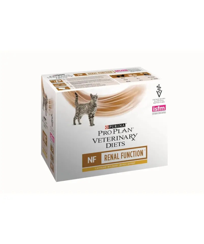 PRO PLAN VET FELINE NF RENAL FUNCTION POLLO 10X85G – foto del producto vitamina pollo subproductos