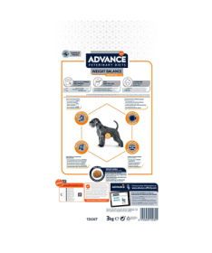 ADVANCE VET CANINE ADULT WEIGHT BAL 3KG – foto del producto proteína sulfato fibra