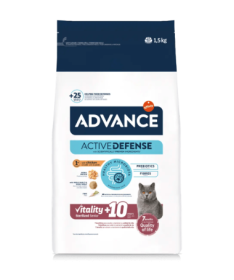 ADVANCE FELINE SENIOR 10 STERIL POLLO 1 5KG – foto del producto proteínas sulfato vitamina