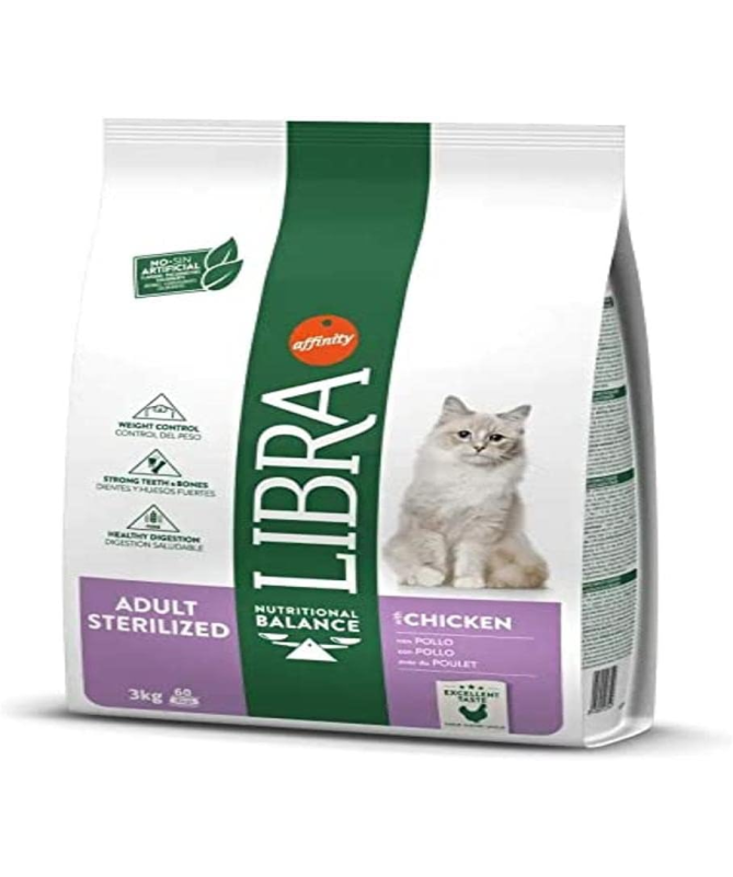 LIBRA FELINE ADULT STERILIZED 1 5KG – foto del producto sulfato bruta vitamina