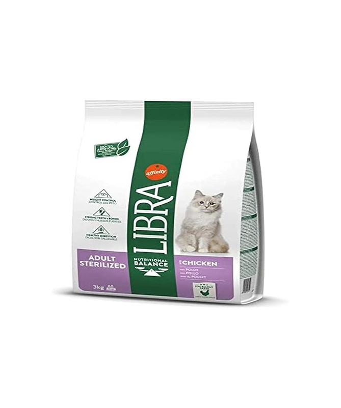 LIBRA FELINE STERILIZED 3KG – foto del producto sulfato bruta vitamina