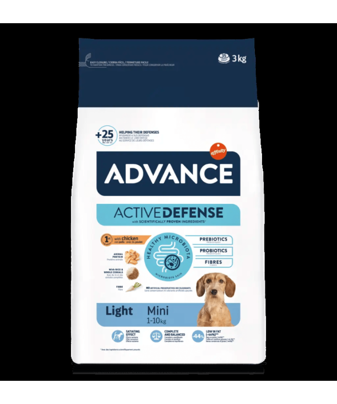 ADVANCE CANINE ADULT LIGHT MINI POLLO 1 5KG – foto del producto proteínas maíz vitamina ADVANCE CANINE ADULT LIGHT MINI POLLO 1 5KG – foto del producto proteínas maíz vitamina
