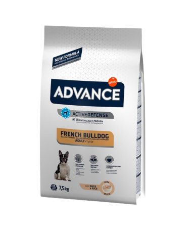 ADVANCE CANINE ADULT BULLDOG FRANCES 7 5KG – foto del producto vitamina sulfato proteína