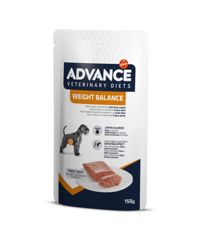 ADVANCE VET CANINE WEIGHT BALANCE POUCH 8X150GR – foto del producto bruta subproductos vitamina