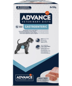 ADVANCE VET CANINE GASTROENTERIC POUCH 8X150GR – foto del producto bruta subproductos pollo