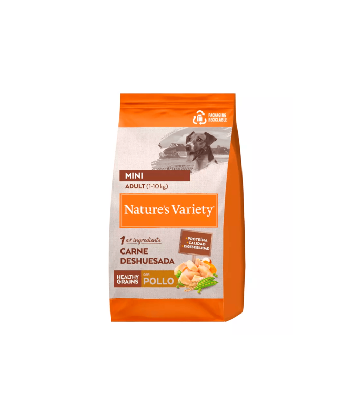 NATURES VARIETY CANINE ADULT MINI SALMON 600GR – foto del producto deshidratada proteína sulfato NATURES VARIETY CANINE ADULT MINI SALMON 600GR – foto del producto deshidratada proteína sulfato