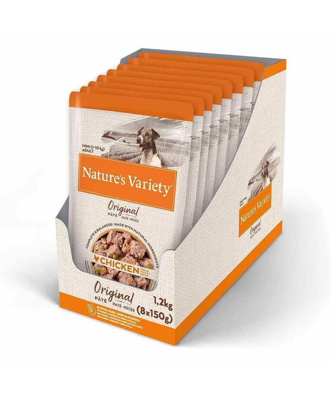 NATURE S V CANINE ADULT PATE MINI POLLO 8X150GR – foto del producto bruta pollo sulfato NATURE S V CANINE ADULT PATE MINI POLLO 8X150GR – foto del producto bruta pollo sulfato