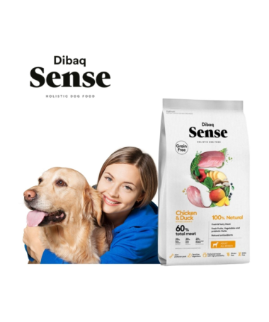 DIBAQ SENSE POLLO Y PATO PERRO ADULTO 12KG SG – foto del producto pollo sulfato carne