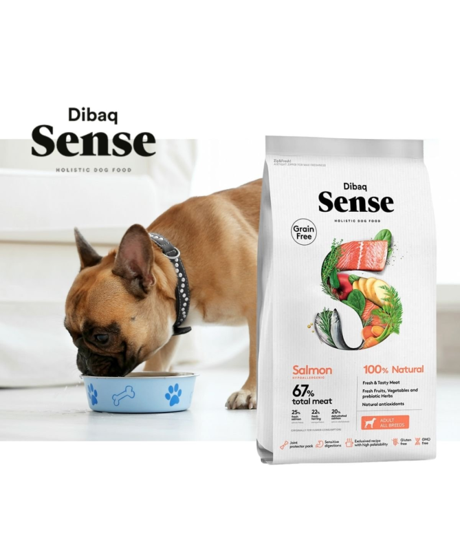 DIBAQ SENSE SALMON PERRO ADULTO 2KG SG – foto del producto sulfato salmón naturales