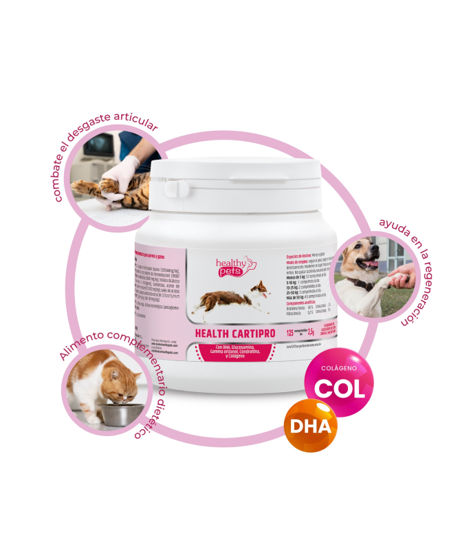 HEALTH CARTIPRO PERROS Y GATOS 120COMP – foto del producto aditivo health cartipro