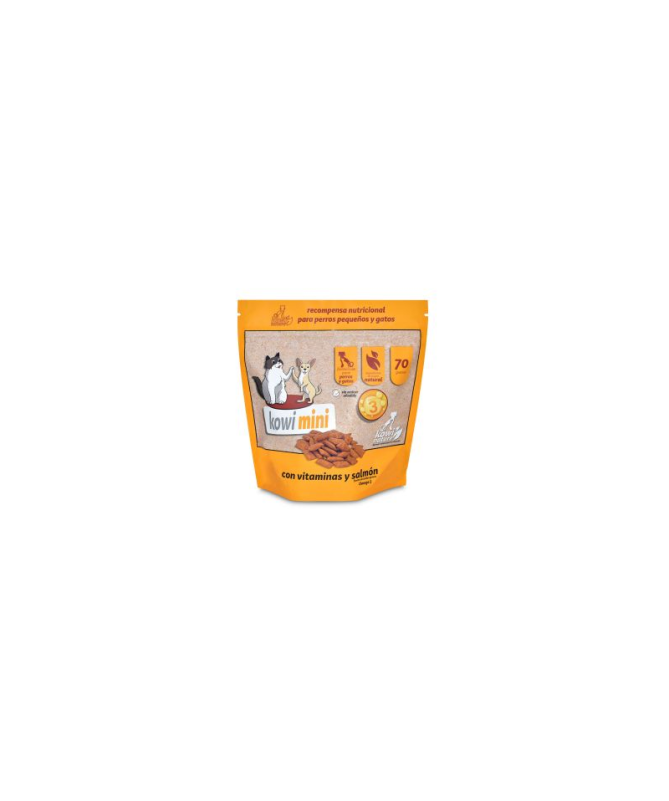 KOWI MINI CON VIT SALMON PERROS Y GATOS SNACK 70GR – foto del producto subproductos kowi mini KOWI MINI CON VIT SALMON PERROS Y GATOS SNACK 70GR – foto del producto subproductos kowi mini