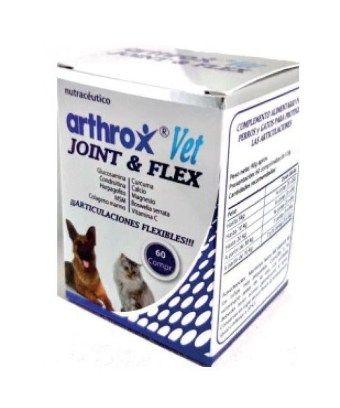 ARTHROX VET JOINT FLEX 60COMP VETERINARIA – foto del producto extracto seco 100