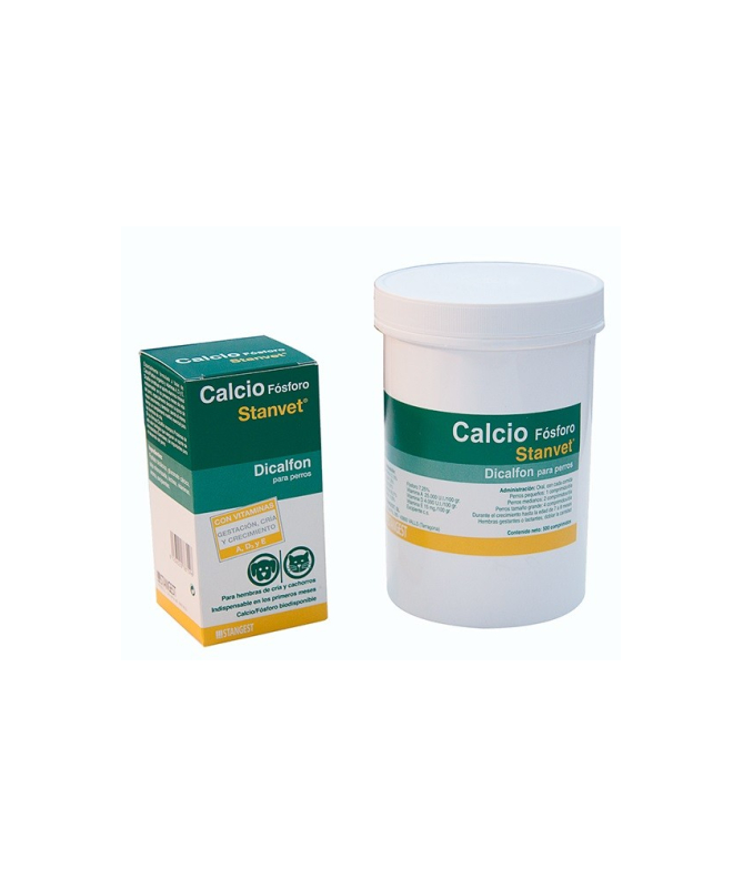 CALCIO FOSFORO DICALFON PERROS 500COMP – foto del producto calcio vitamina bruta