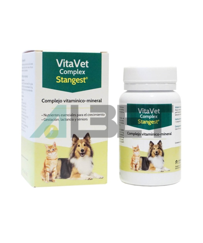 VITAVET COMPLEX PERROS Y GATOS 60COMP – foto del producto vitamina almidón cálcico VITAVET COMPLEX PERROS Y GATOS 60COMP – foto del producto vitamina almidón cálcico