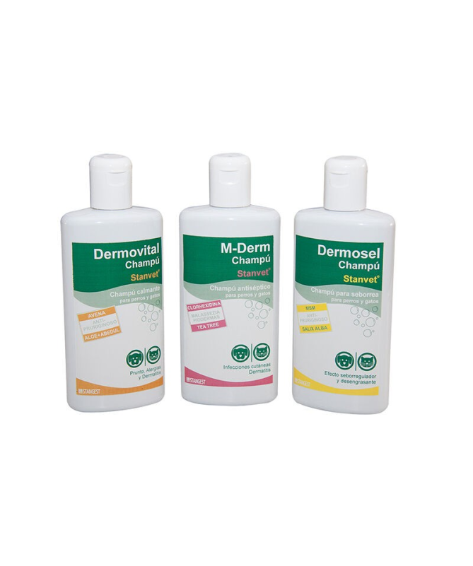CHAMPU M DERM PERROS Y GATOS 250ML – foto del producto champu derm perros CHAMPU M DERM PERROS Y GATOS 250ML – foto del producto champu derm perros