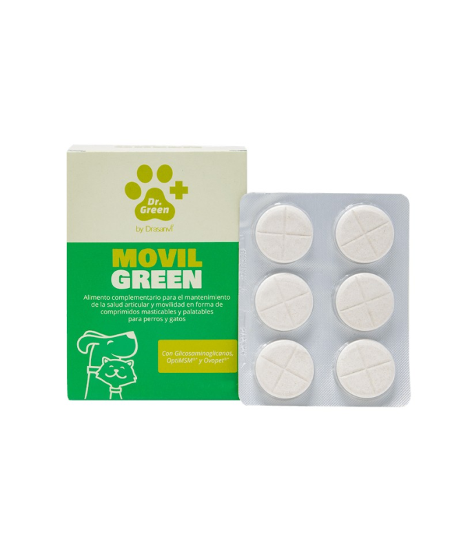 MOVILGREEN PERROS Y GATOS 60COMP – foto del producto sulfato vitamina movilgreen