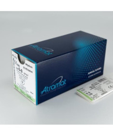 NYLON 3/0 AG.TRIANGULAR 1/2 26MM H75CM NEGRO 12UD