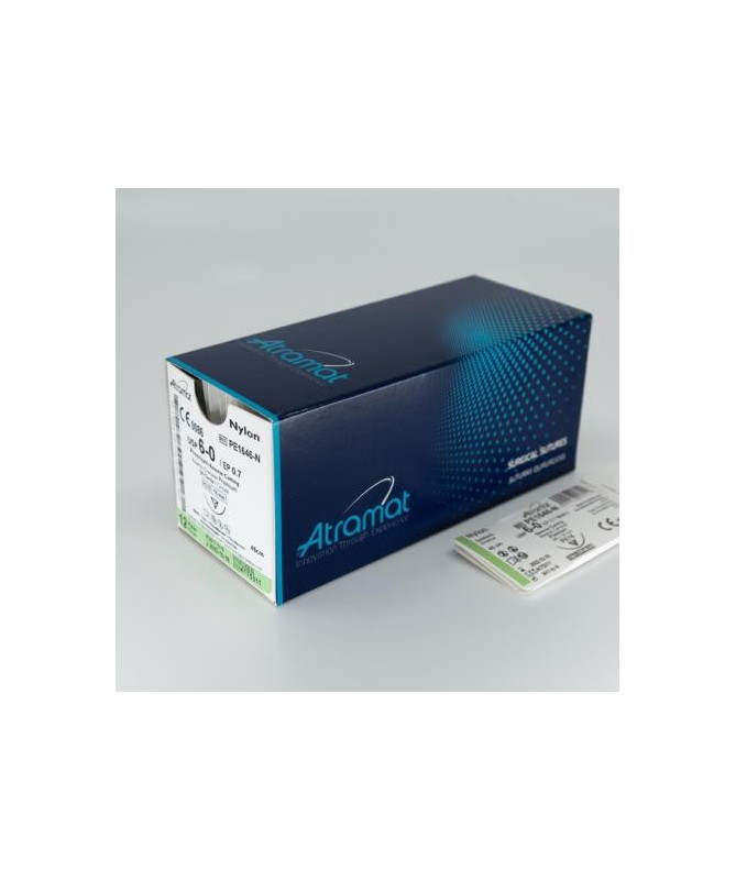 NYLON 2/0 AG.TRIANGULAR 1/2 26MM 75CM NEGRO 12UD NYLON 2/0 AG.TRIANGULAR 1/2 26MM 75CM NEGRO 12UD