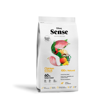 DIBAQ SENSE POLLO Y PATO PERRO ADULTO 2KG SG