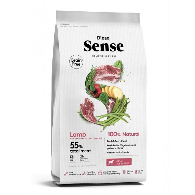 DIBAQ SENSE CORDERO PERRO ADULTO 12KG SG