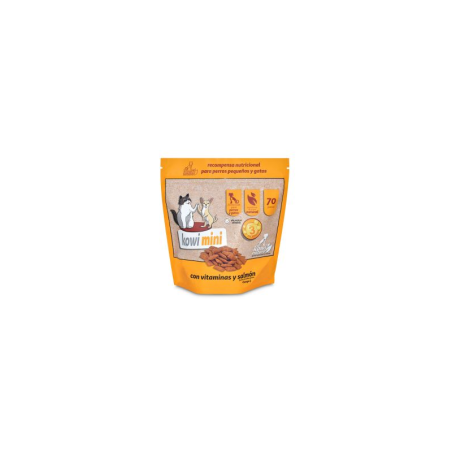 KOWI MINI CON VIT SALMON PERROS Y GATOS SNACK 70GR